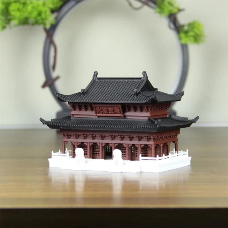 2025 Plastic 3D Printing Architectural Ornaments Home Desktop Micro Landscape Chinese Fish Tank Bonsai Ancient ArchitectureLH861