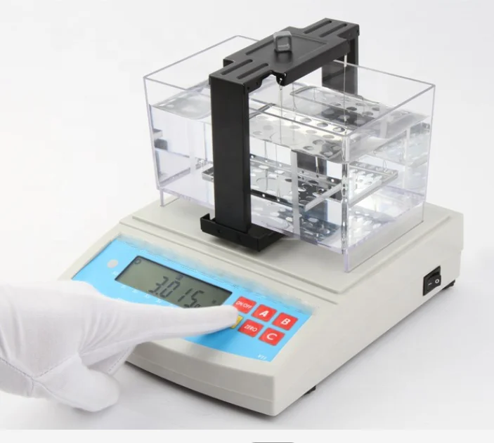 hst 1200g Rubber Density Tester Electronic Plastic Densimeter Polymer Specific Gravity Testing Machine