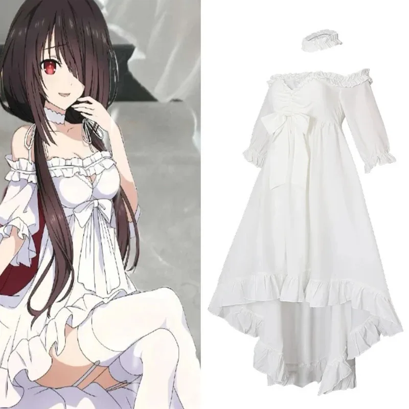 Costume de Cosplay Lolita Anime Tokisaki Kurumi, uniforme de Date en direct, robe de cauchemar Halloween, jeu de rôle, vêtements de spectacle sur scène, 2025