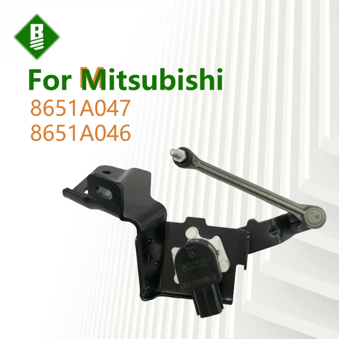 8651-A047 Sensor de altura de nivelación de suspensión trasera para Mitsubishi Outlander Lancer 8651-A046 8651-A064