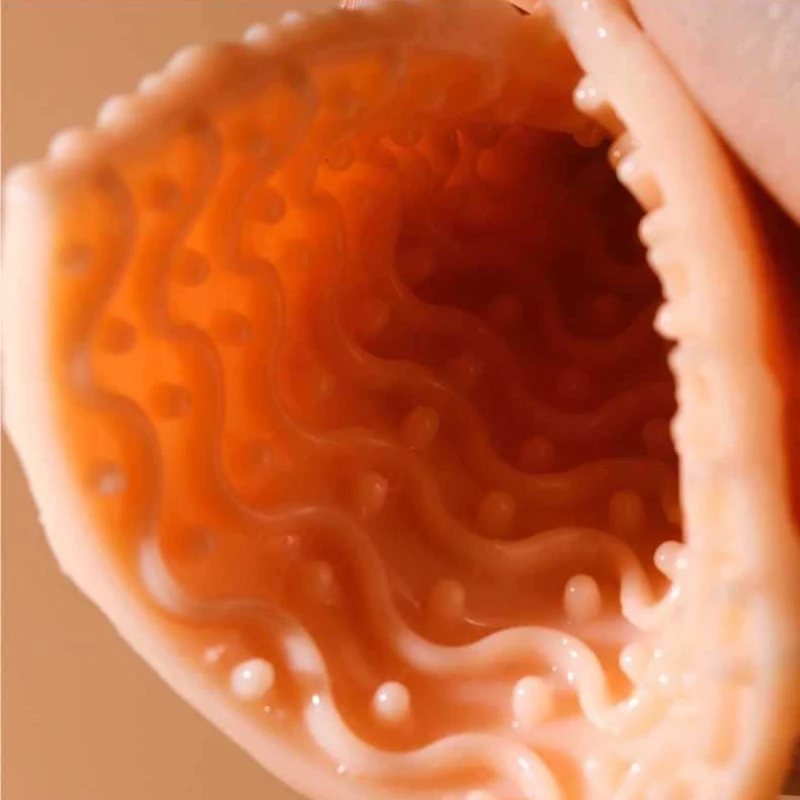 الرجال شفافة التدريب الاستمناء كأس القضيب من خلال ثقب البيض متعدد تحفيز متعة جهاز سيليكون الاستمناء لوحة #4