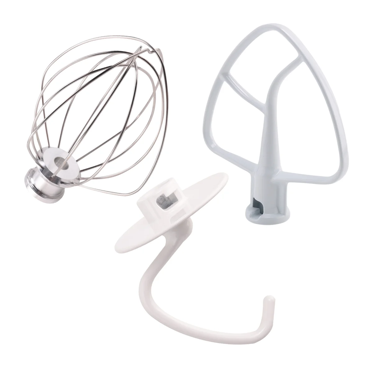 Mixer Kit for KSM150 Includes Dough Hook Wire Whip and Coated Flat Beater, 3 Pieces Stand Mixers Repair Set Compatible GSY