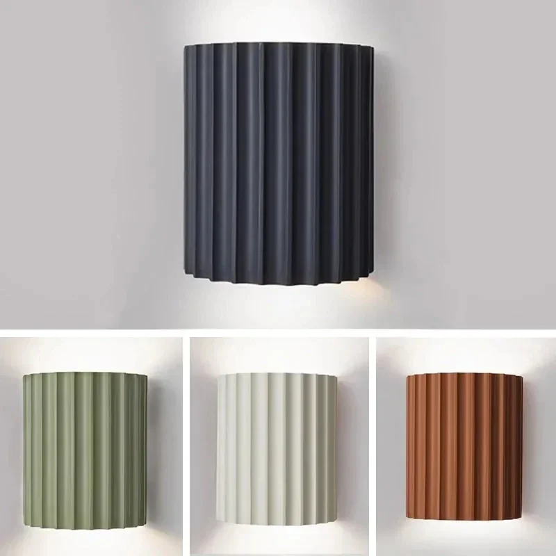 Dropshipping Modern Resin Wall Lamp Nordic LED Wall Lights Bedroom Bedside Lamps Living Room Home Decor Light Fixtures Luminaria