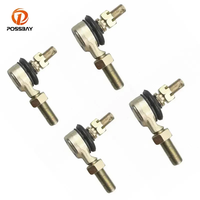 4pcs Motorcycle Joint Ball U-joint 10mm M10 Ball Head Tie Rod End  For ATV Quad 4 -Wheeler 50 70 90 110 125 150 200 250CC 300CC