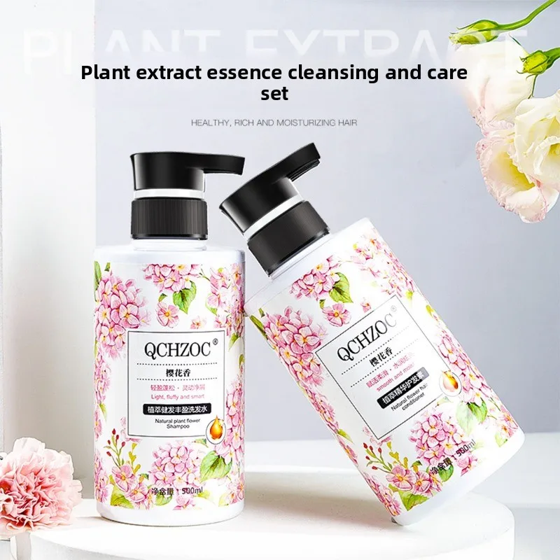 

Sakura & Violet Shampoo & Conditioner Set: Long-lasting Floral Scent, Smooth & Nourished Hair