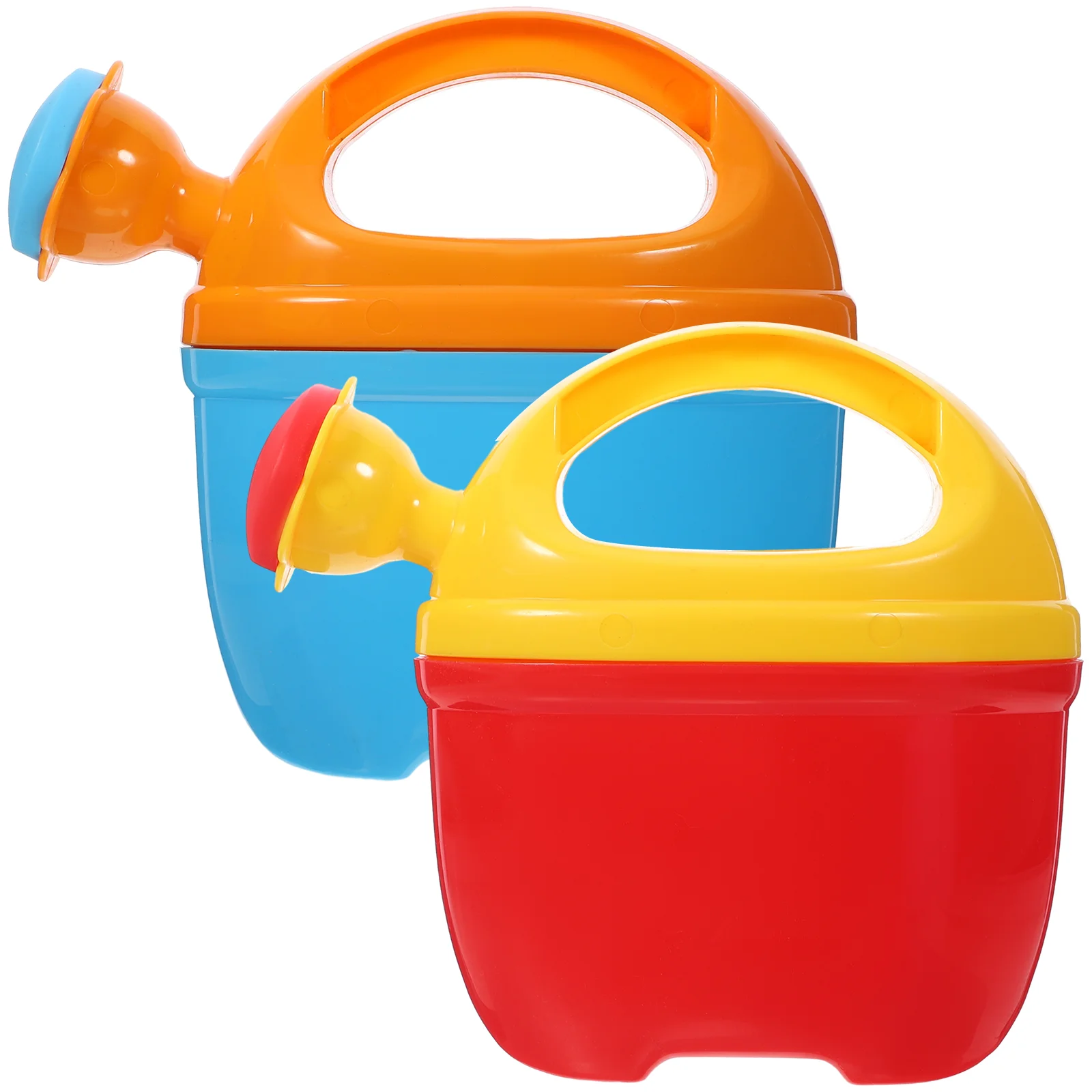2 Pcs Tiny Watering Can for Kid Bottle Toy Lovely Bathing Toys Cartoon Baby