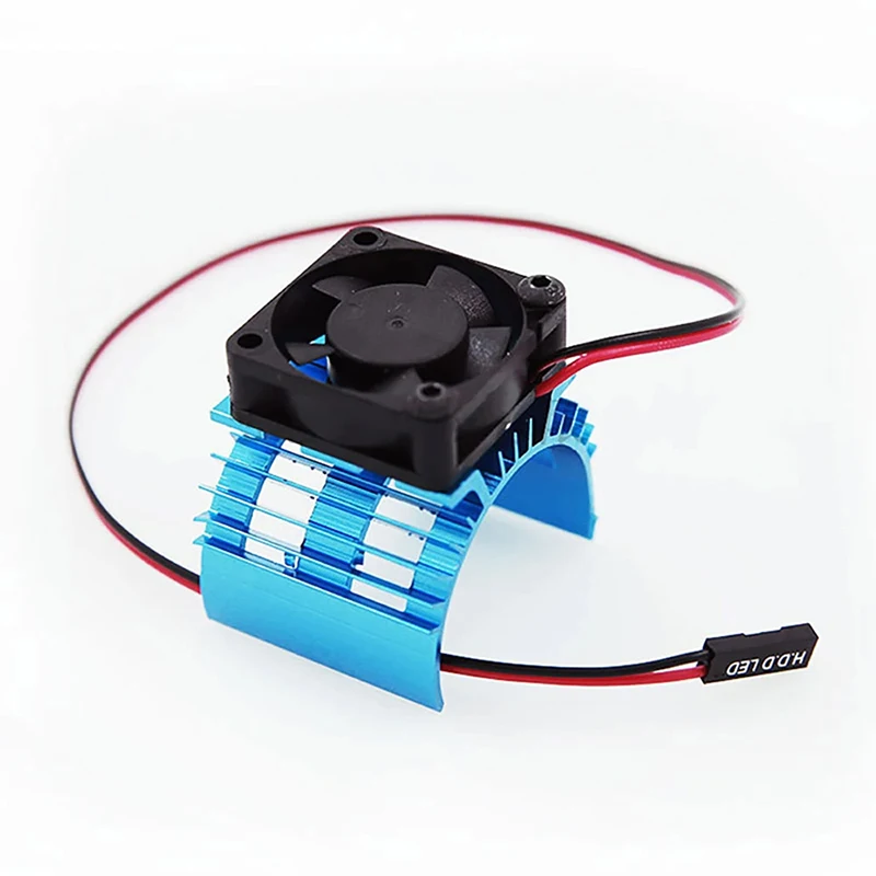 1PC Universal Aluminium Kühlkörper Lüfter für HSP TRX4 1/10 RC Bürstenlose Motoren 540 550 3650 Größen - RC Car Racing Zubehör – Detail 4