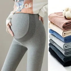 Legginsy ciążowe wiosenne i jesienne wysokiej talii regulowane spodnie ciążowe bawełniane rajstopy dla kobiet w ciąży moda spodnie Premama