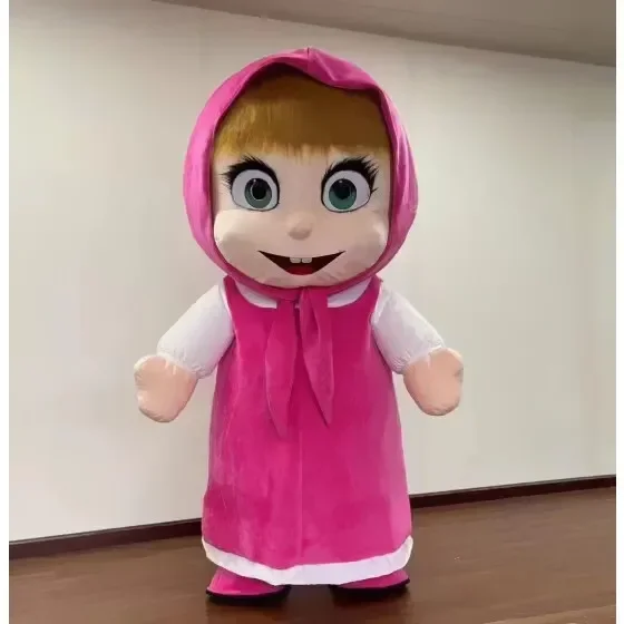 

Giant Plush Inflatable Masha Bear Mascot Costume Adults Anime Cosplay Cartoon Suits Carnival Party Halloween Stage Show Props