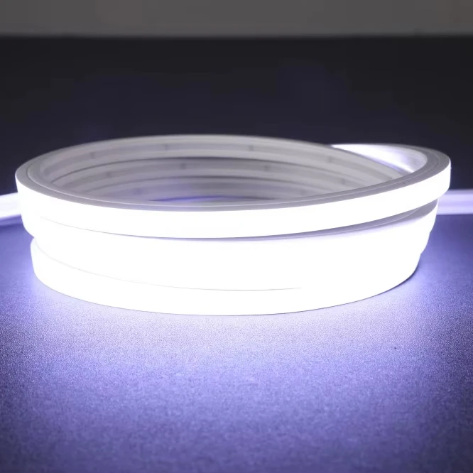 High Quality IP67 15x15mm SMD2835 LED Strip Light 12V/24V Blue Neon Strip for Garden Building Decoration  80 QH