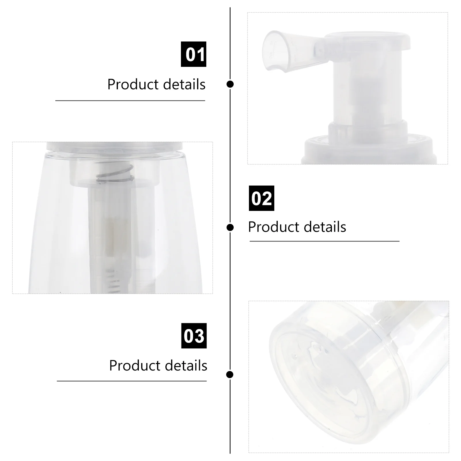 

Powder Spray Bottle Portable Transparent Pe Plastic Locking Nozzle Travel Dispensing Bottle Dry Shampoo Glitter Loose Powder