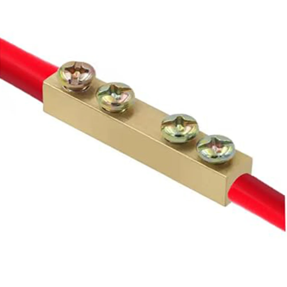 10pcs 60A 80A Copper Pillar Quick Connect Terminal Blocks Wire Splicing Kit With Heat Shrink Tube For Electrical Wiring