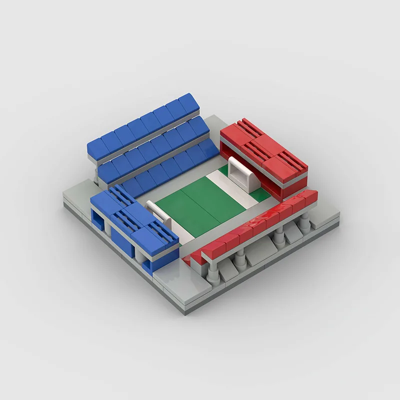 2024 architettura Mini stadio di calcio City Soccer Arena model building blocks Sport Heinz Field Colosseum set per giocattoli per bambini