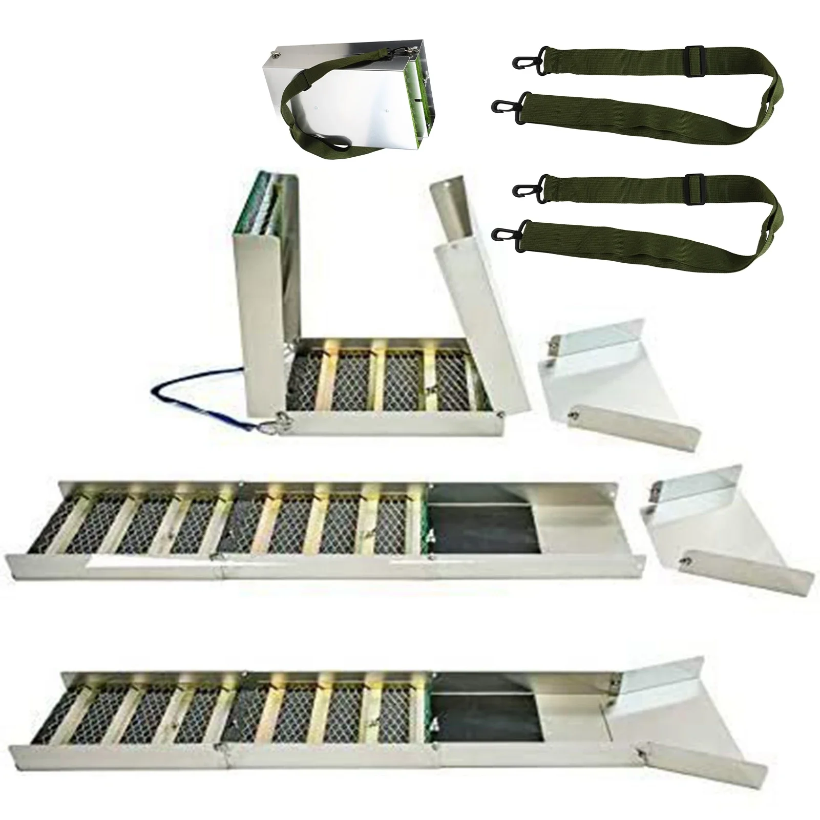 صندوق توحيد الذهب القابل للطي من سبائك الألومنيوم المحمول لتعدين الذهب أداة استعادة التنقيب #6