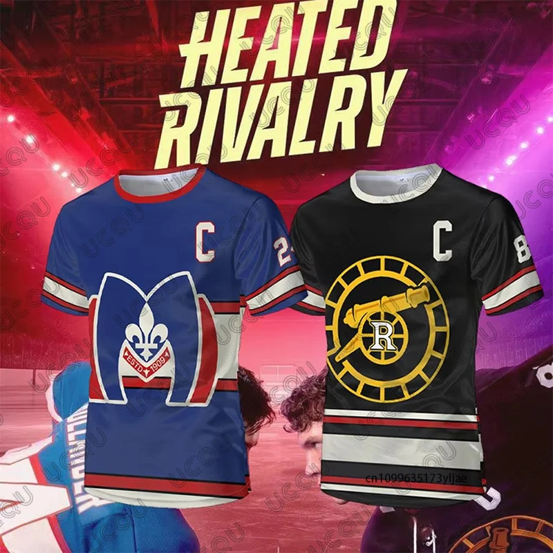 

2026 Summer Heated Rivalry Hockey Jersey For Men Women Outdoor Sports Short-Sleeve Surfing O-neck T-Shirt Casual Kids/Adult Tops