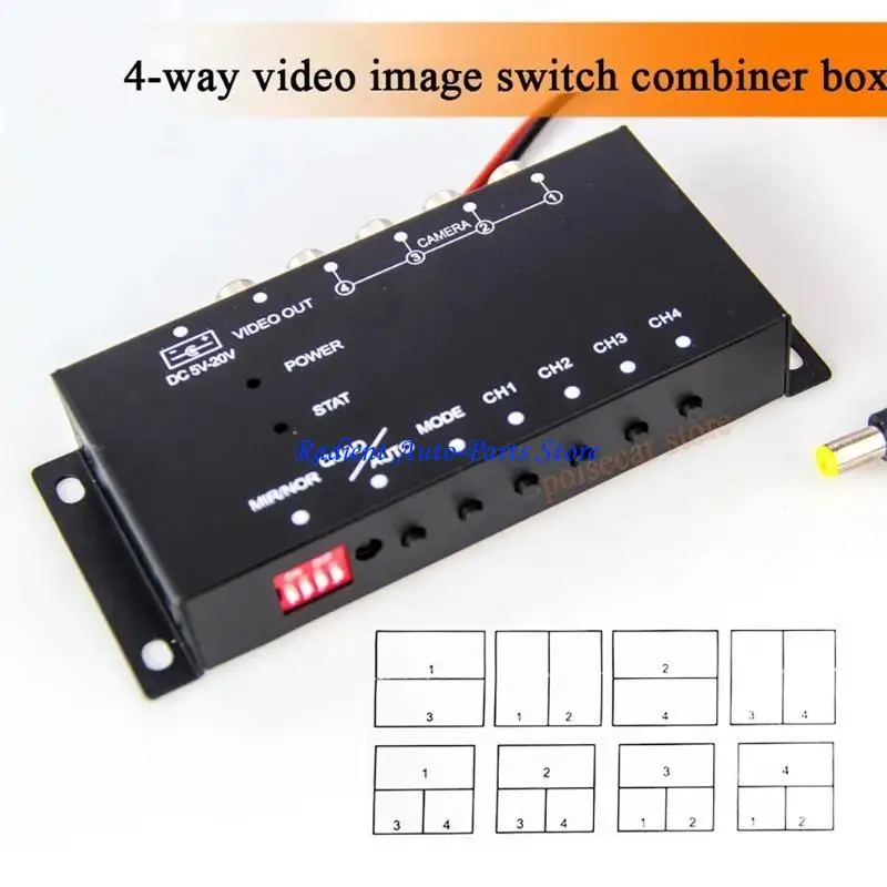 

T3EF High Resolution Four Channel Vehicle Camera Controller For All Around Monitoring