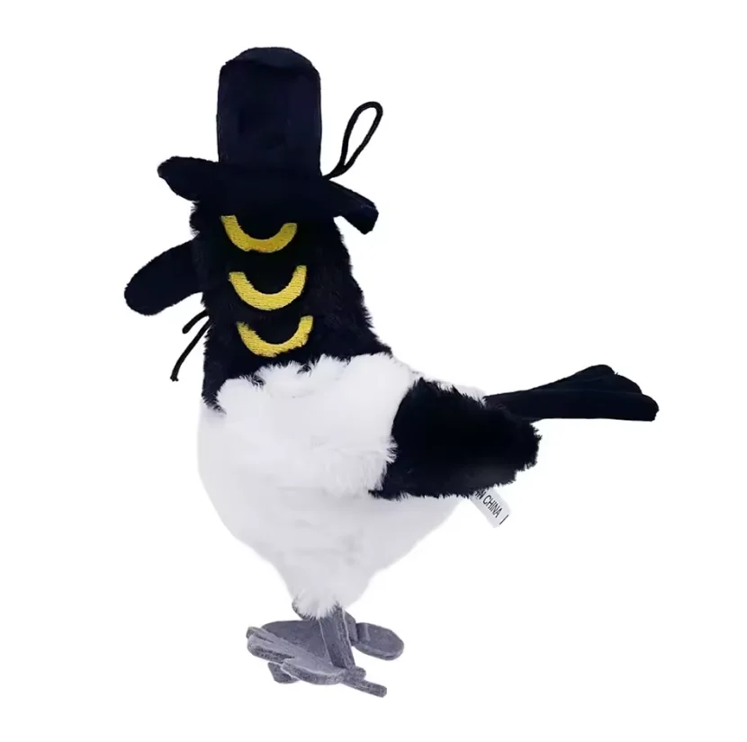 * أنيمي Kpop شيطان الصيادين أفخم لطيف الأرجواني النمر قبعة سوداء العقعق مع 3 عيون الوحش هانت فتاة مجموعة محشوة للهدايا المشجعين #2