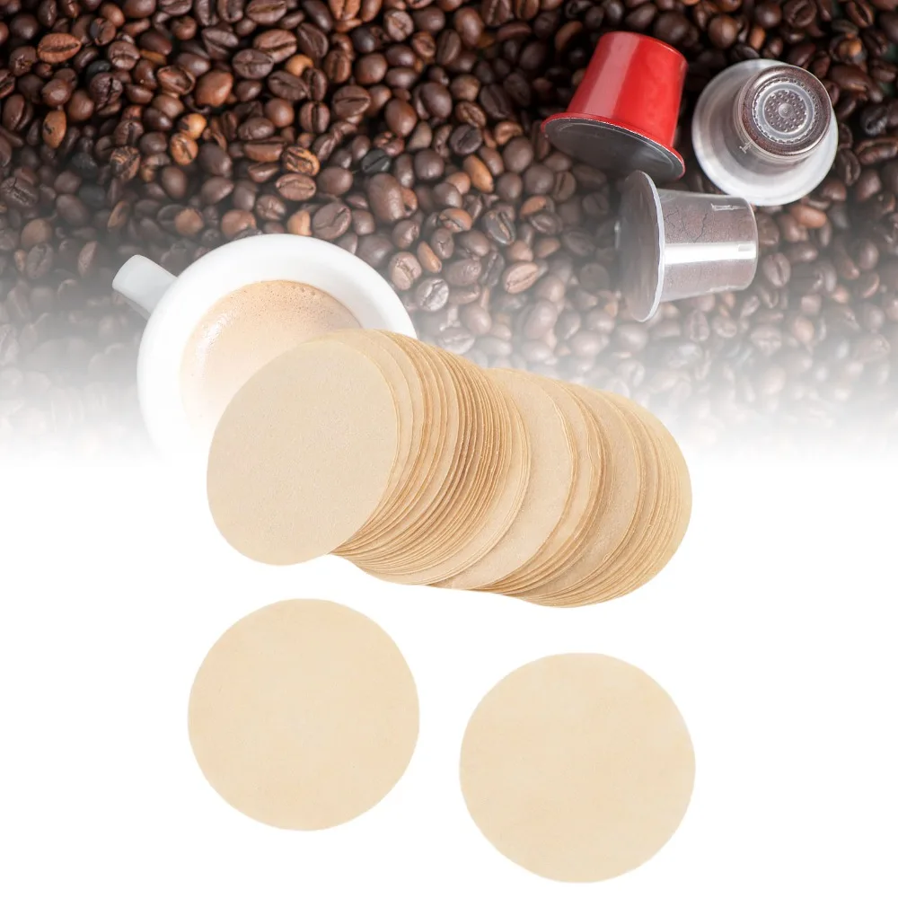 500pcs set 27MM Size Unbleached Coffee Filters Heatproof Design Optimal Filtration One-Use Coffee Filter Quick Brewing