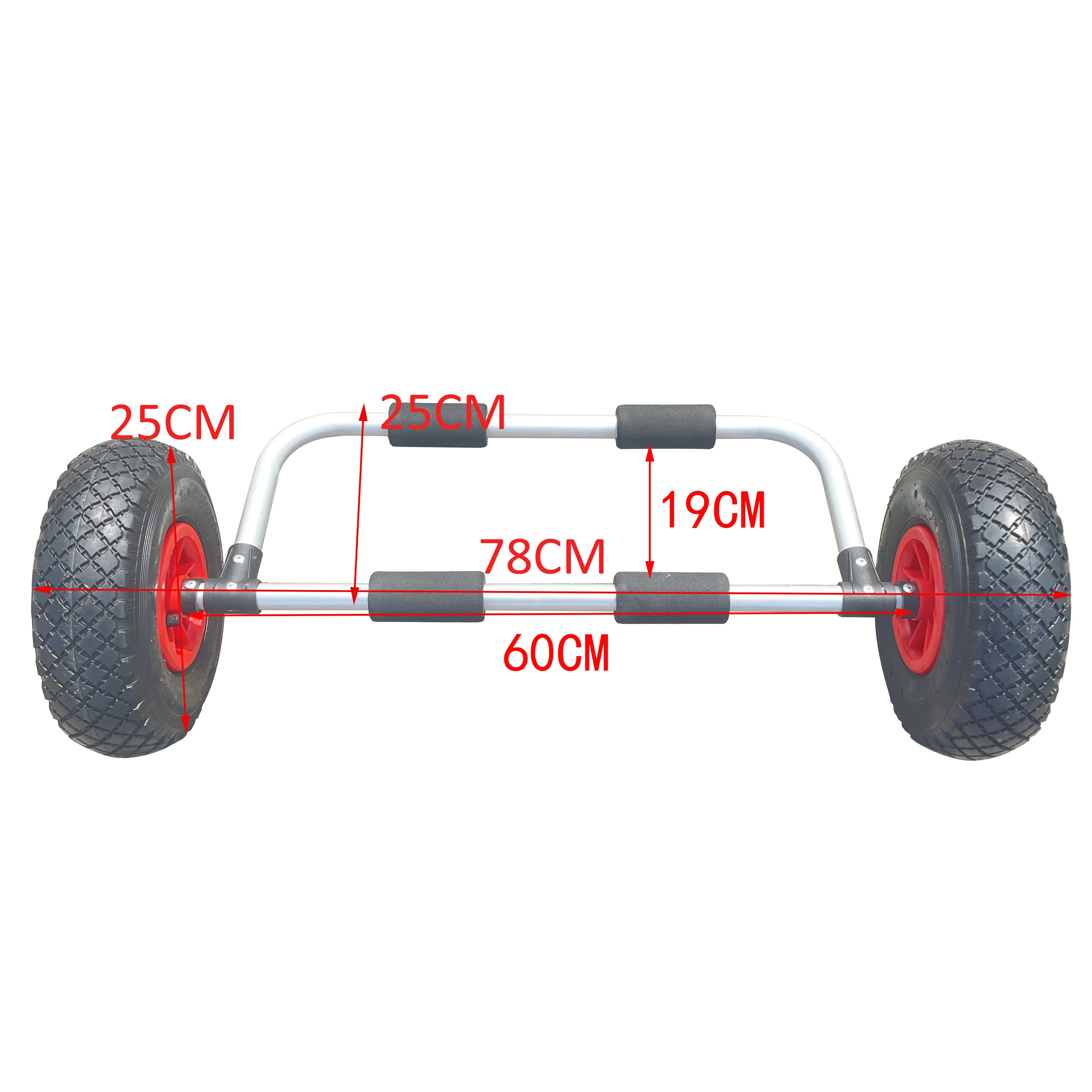 عربة طوف زورق كاياك من سبائك الألومنيوم، عربة محمولة لنقل لوح المجداف والملاحة المائية #6