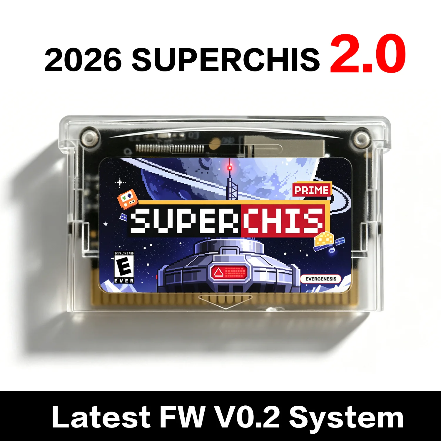 2026 SuperChis 2.0 Prime Chiscart Game Reader Cart 5000 en 1 para GBA/NDS/GBA SP/GB Player SDRAM con tecnología SuperFW NOR Flash