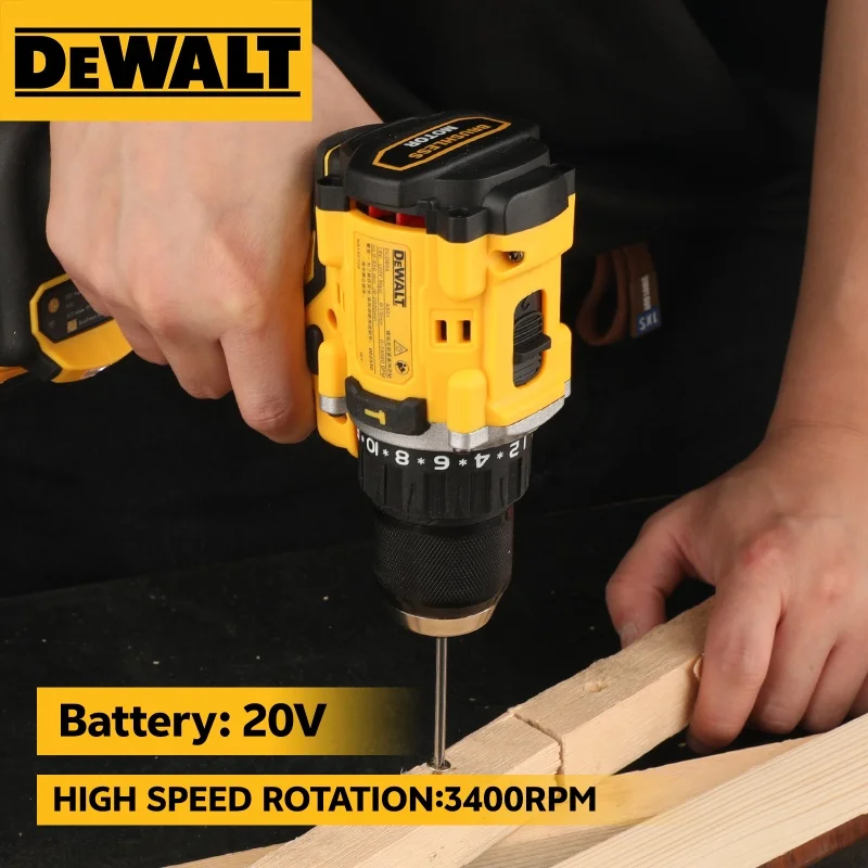DeWalt 20V batterie au Lithium Rechargeable sans brosse perceuse à percussion perceuse multifonction perceuse à main électrique Dcd805 sac DeWalt