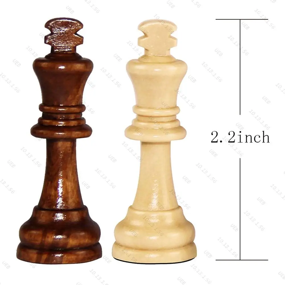 32 فطائر الشطرنج الخشبية القياسية Tournamen Staunton Wood Chessmen 8 سنتيمتر ارتفاع الملك قطع الشطرنج فقط لا مجلس لعبة الشطرنج
