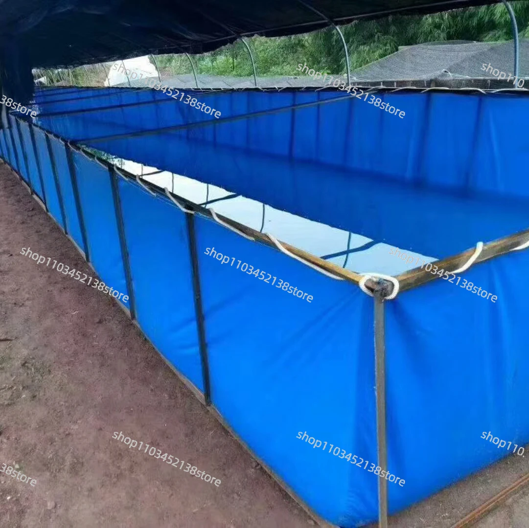 Customized 10000 Liters Polyvinyl Chloride Waterproof Oil Cloth Tank Liner Shrimp Pond Liner