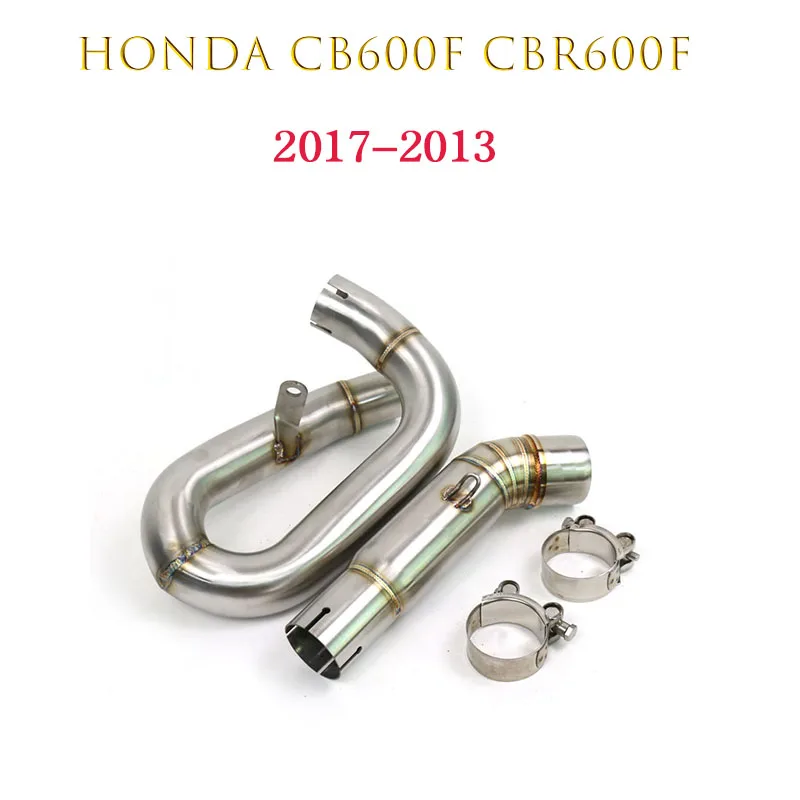 Per Honda CB600F Hornet 600 CBR600F 2007 - 2013 Anni Tubo di Collegamento Tubo di Fuga Moto Di Scarico Slip-On Tubo di Collegamento Centrale