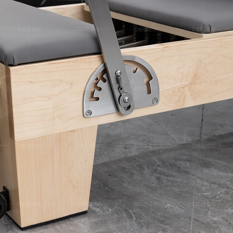 

Durable and Portable Maple Wood Pilates Reformer Essential Fitness Equipment for Body & Studio Exercise