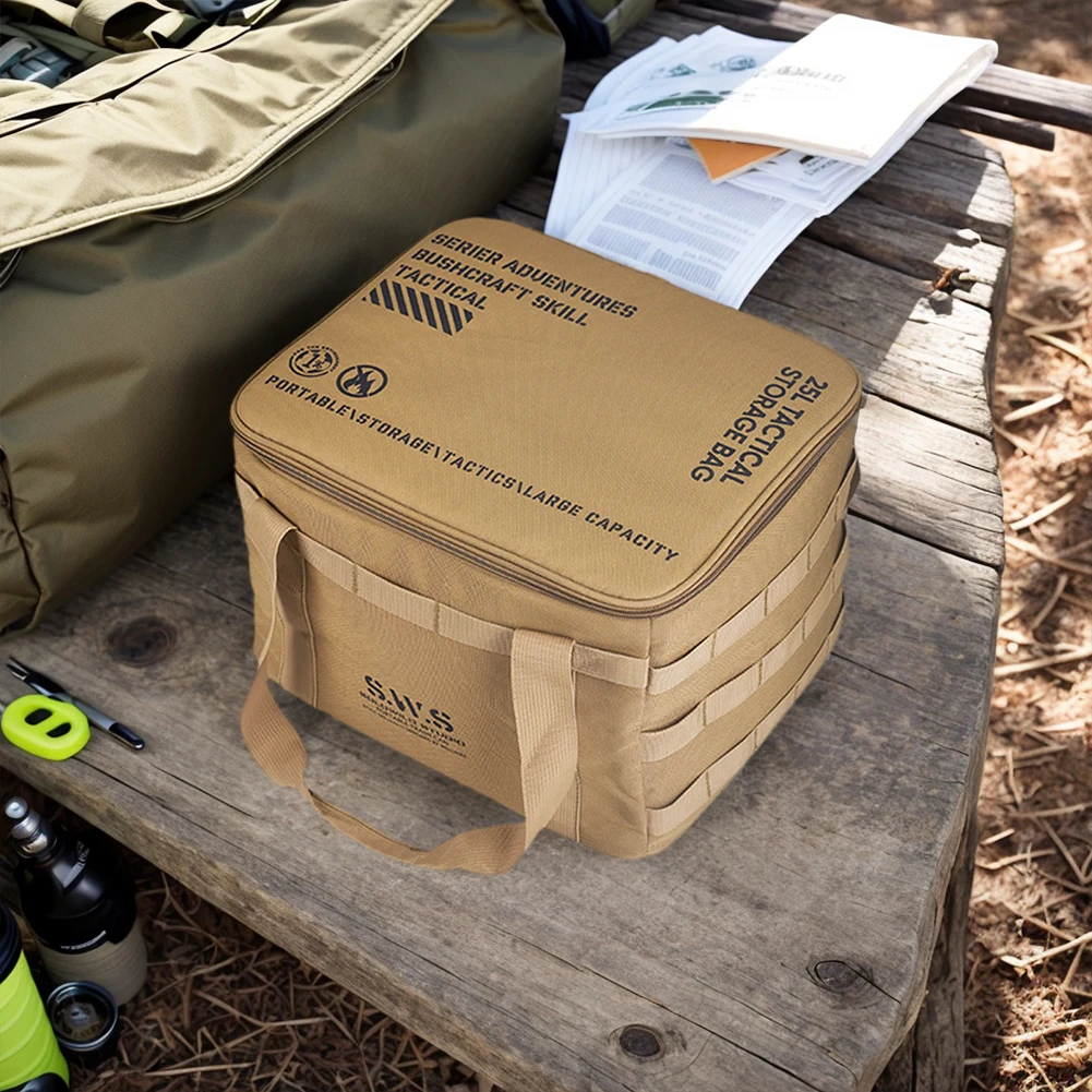 25L التخييم حقيبة التخزين سعة كبيرة التخييم في الهواء الطلق المنظم مقاوم للماء موقد غاز علبة حقيبة حمل لأداة نزهة في الهواء الطلق