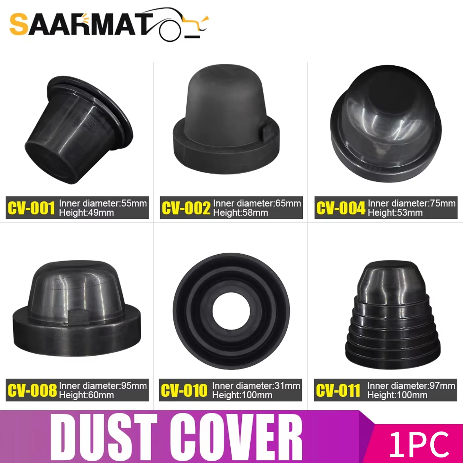 2 peças carro hid led farol capa de poeira tampa de vedação de borracha à prova ddustágua à prova de poeira capa do farol 60 65 70 75 80 85 90 95