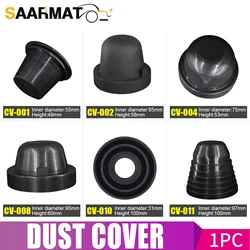 2 adet Araba HID LED Far tozluk Sızdırmazlık Kapağı Kauçuk Su Geçirmez Toz Geçirmez Far Kapağı 60 65 70 75 80 85 90 95 100mm