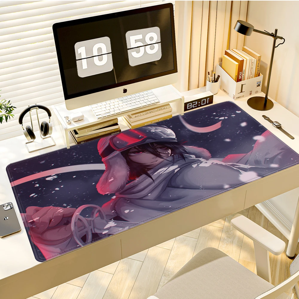 Mauspad für PC, rutschfest, B-bleach Rukia Kuchiki, Mauspad für Laptop, Gamer, Schrank, Tastaturunterlage, Büro, Computer, Gaming, Schreibtisch, Mauspad