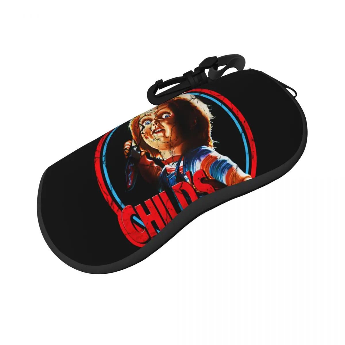 Chucky Horizontal Glasses Case Chucky Travel Soft Sunglasses Pouch Zipper Male Female Eyewear Organizer