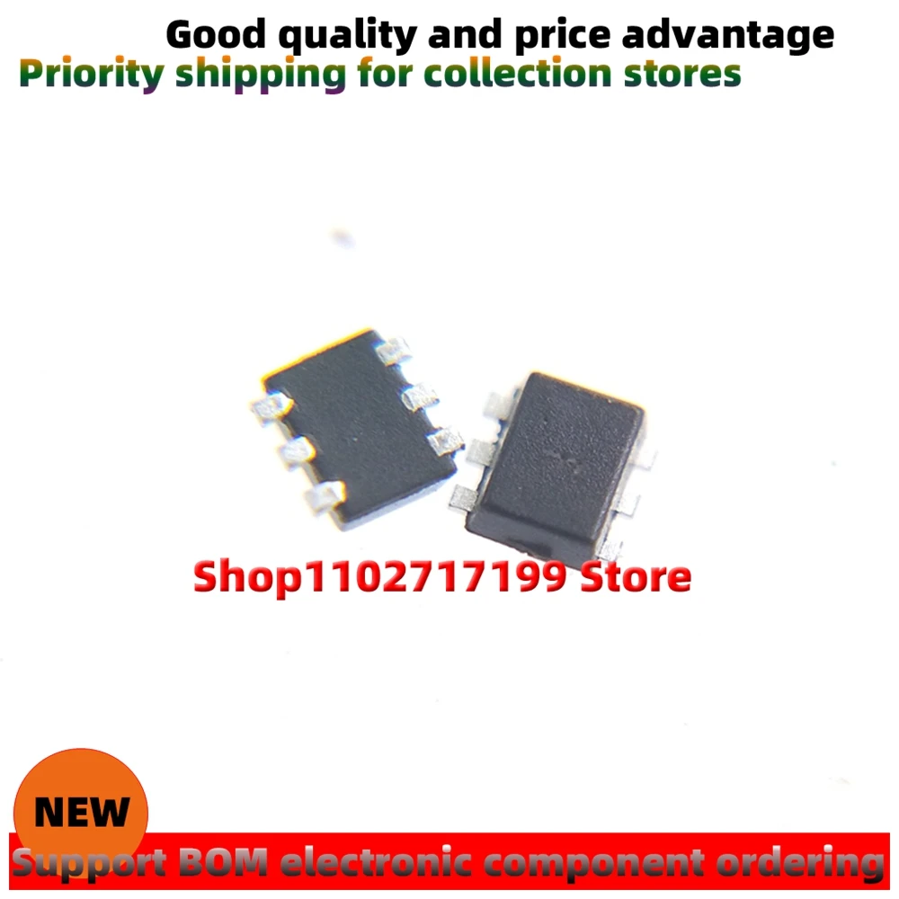 100PCS/LOT USBLC6-2P6 Silkscreen : F SOT-666 New ESD/TVS electrostatic protection diode