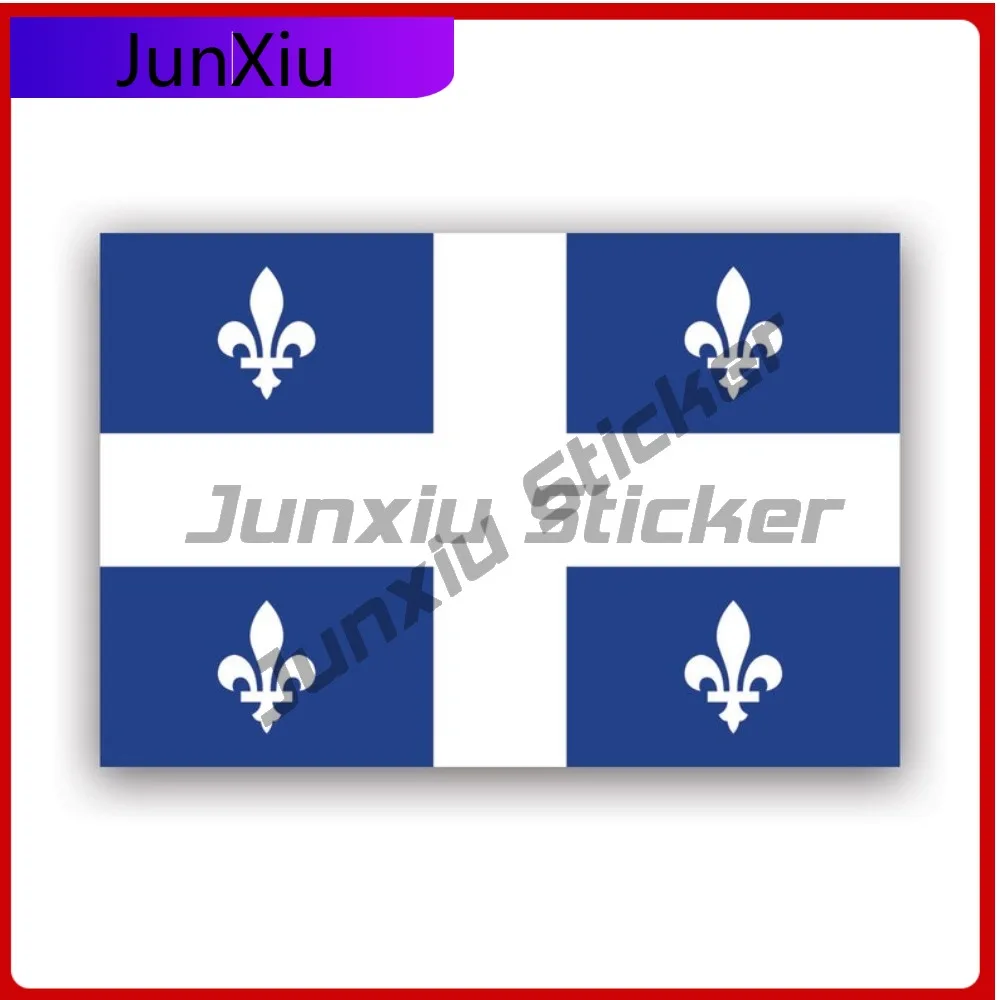 

Cool Street Quebec Flag Sticker Uv Protected Decalscanada Qc Province Car Decal No Fade Weather Resistant For Pickup Laptop