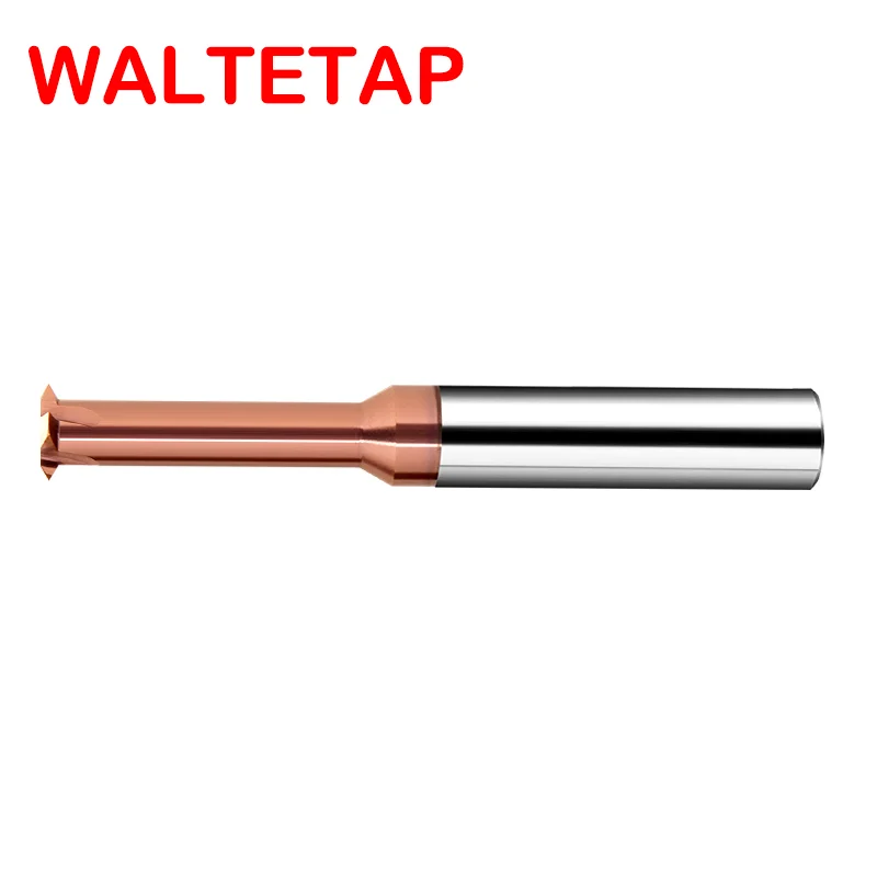 WALTETAP CNC 기계 솔리드 카바이드 단일 톱니 스레드 밀링, M1 M1.6 M2 M3 M4 M5 M6 M8 M10 M12 M14 밀 커터