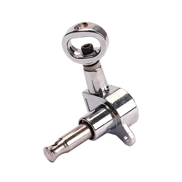 6 أوتاد ضبط الجيتار الفضي تناسب عالميًا على طراز نصف القمر لرؤوس آلة ضبط سلسلة الجيتار الصوتي الكهربائي