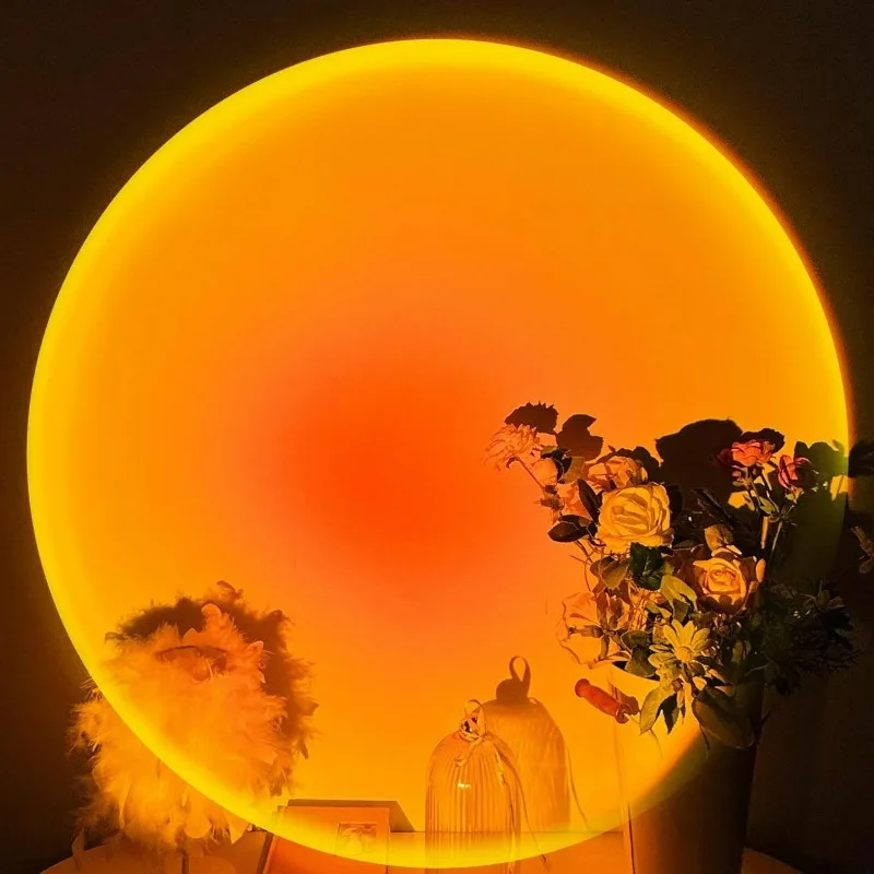 For Sunset Lamp Projector,180 Degree Rotation Sun Projection Light Led Night Light Floor Lamp with USB Port,Sunset Lamps