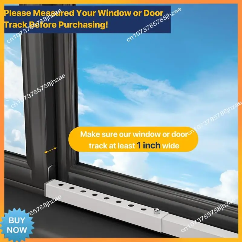 

A10R Adjustable AC Window Lock Bar, Small Window Security Bars For Child Safety, Window Stoppers For Vertical Sliding