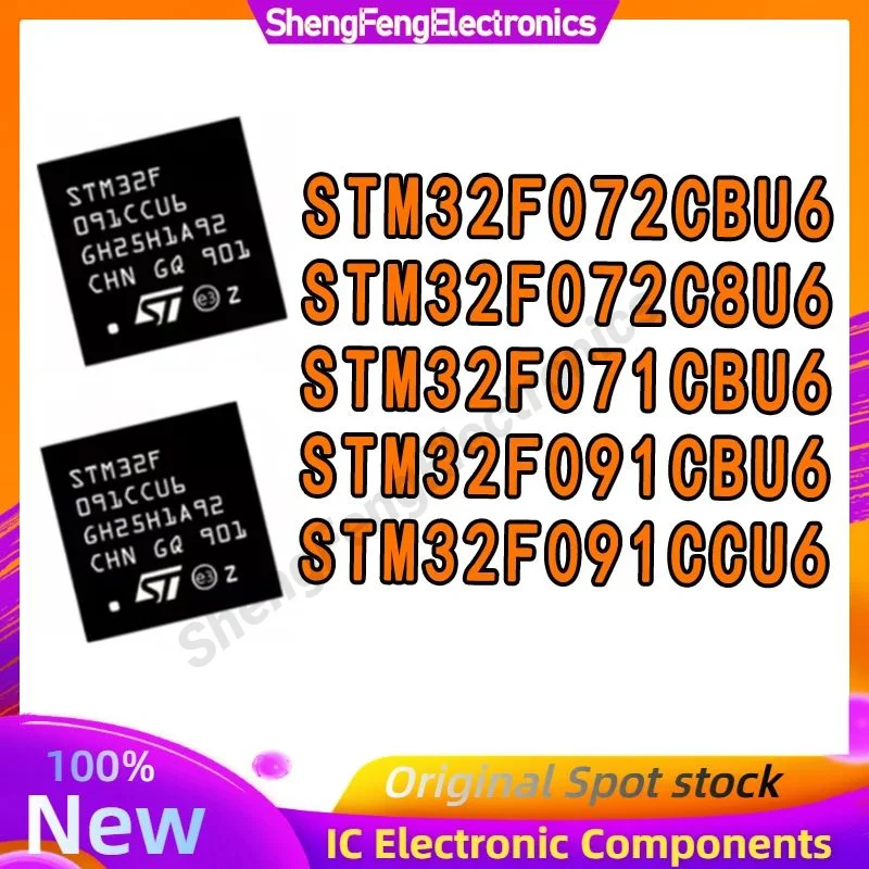 

STM32F071CBU6 STM32F072CBU6 STM32F072C8U6 STM32F091CBU6 STM32F091CCU6 STM32F071 STM32F072 STM32F091 STM IC MCU Chip QFN-48