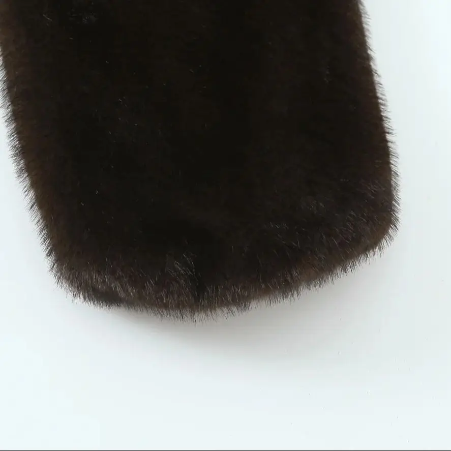 DiYiG WOMAN 2025 Autumn New Fashion Faux Fur Effect Jacket Retro Long Sleeve All Match Round Neck Jacket Outerwear Mujer