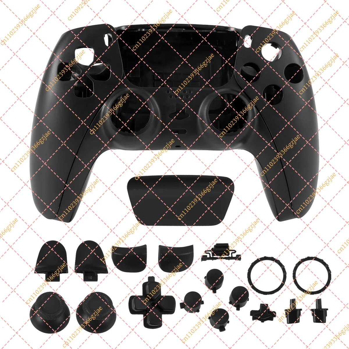 Quality Repair Part for PS5 BDM-010 Controller Housing Shell Game Controller Shell Cover with Buttons Black
