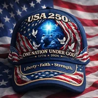 250th Anniversary Patriotic Baseball Cap, Red Eagle American Themed Unisex Hat, Adjustable Polyester Cap,best Gift for Patriots - Image 3