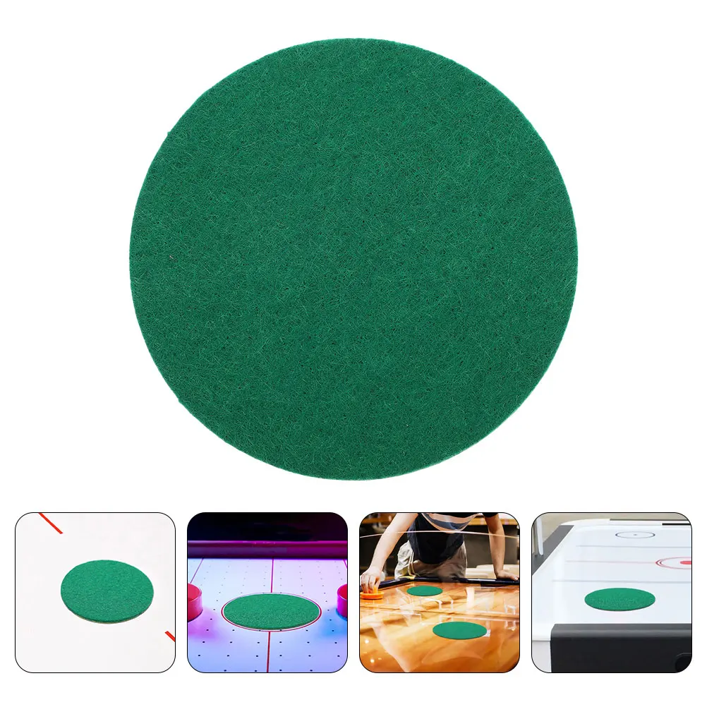 

6 Pcs Air Hockey Table Velvet Cloth Durable Felt Replacement Green Adhesive Sticker Pads Paddles Mallet Goal Handles Accessories