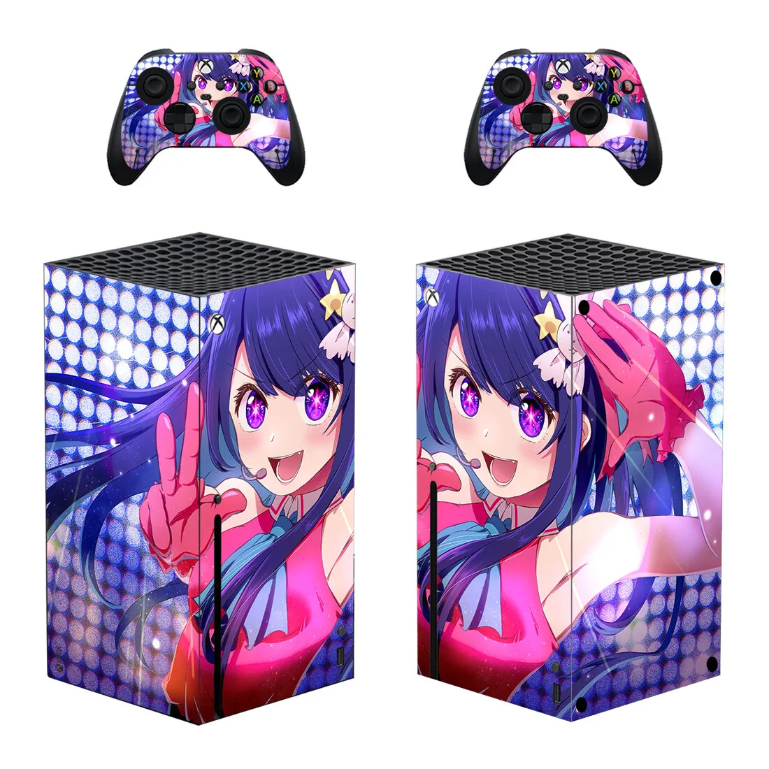 Anime Style Xbox Series X Skin Sticker for Console & 2 Controllers Decal Vinyl Protective Skins Style 1