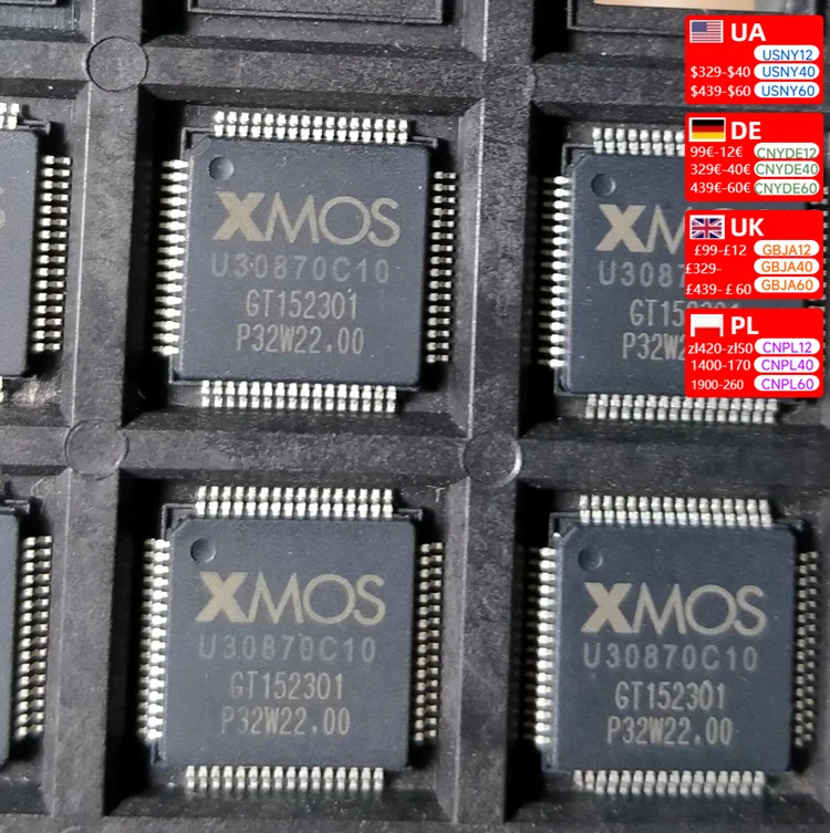 Nvarcher New Xmos chip XU208-128-TQ64-C10 for superior decoding performance