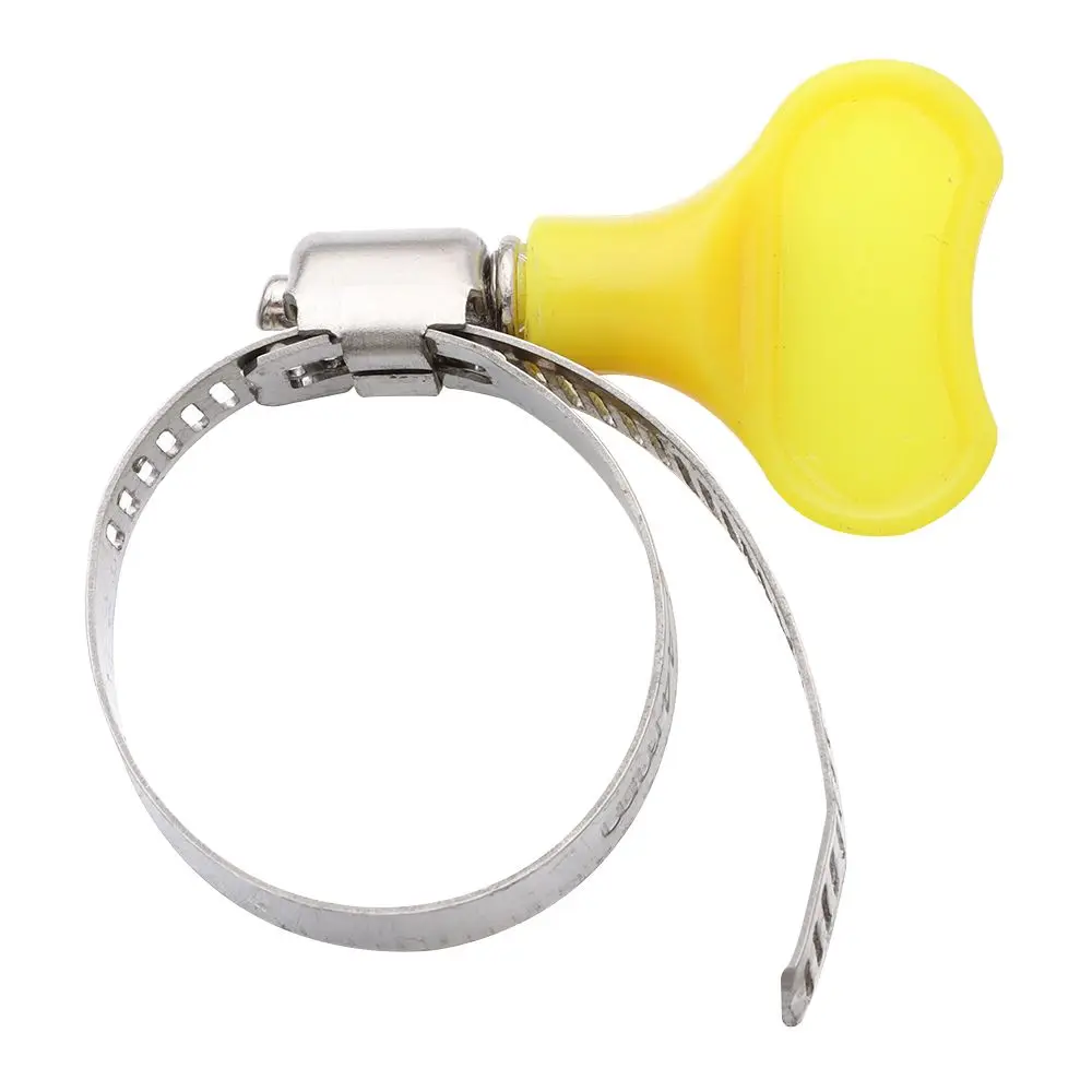 5Pcs Stainless Steel  Handle Hose Clamp Circular Air water Pipe Fuel Hose Clips of Water Pipe Fasteners Clamps