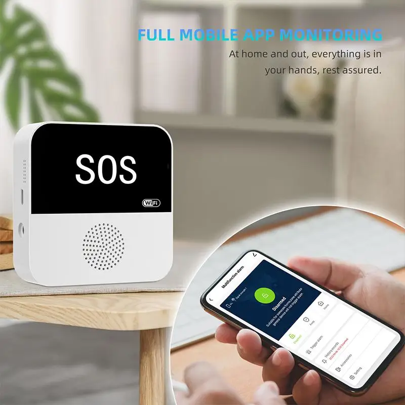 Tuya WiFi Smart Home Alarm System Security Kit Remote APP Monitoring Anti-theft Alarm Sound Doorbell Call Multi-functional Home