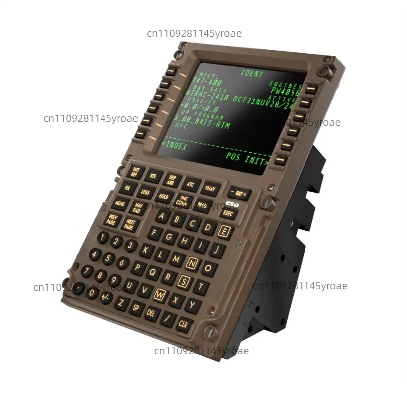 PFP4 CDU Flight Simulator Panel, Flight Plan Data Driven Display for X-Plane MSFS